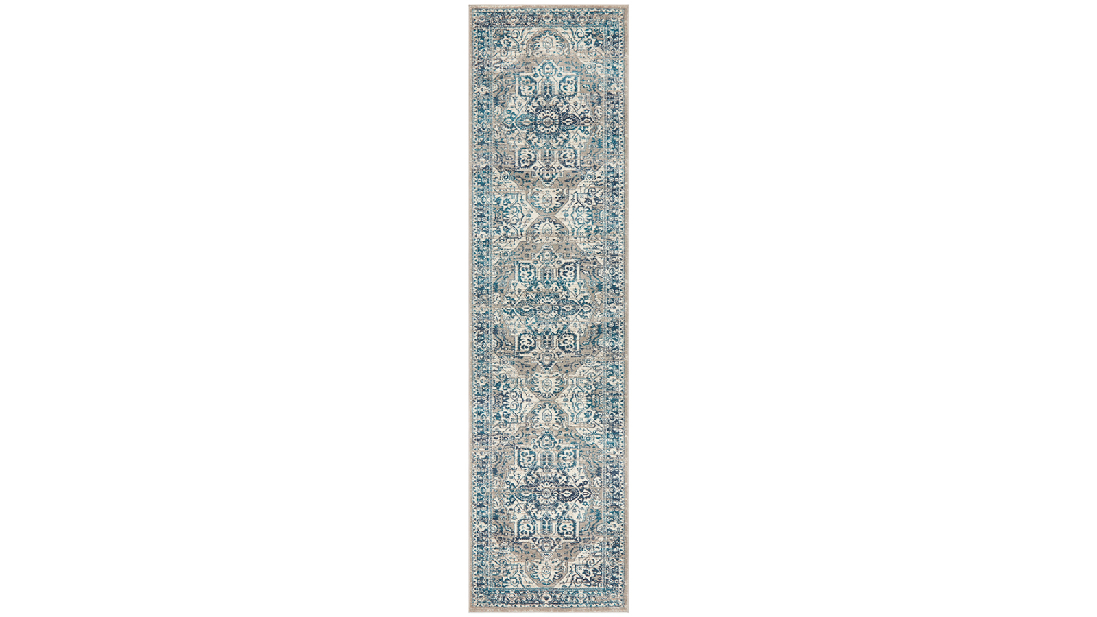 The Weave Studio Annabel 207 Blue Runner Rug - 500 x 80cm