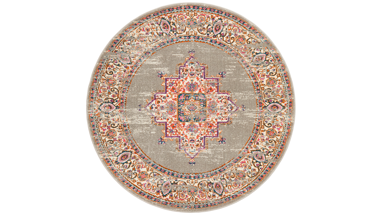 The Weave Studio Annabel 211 Grey Round Rug