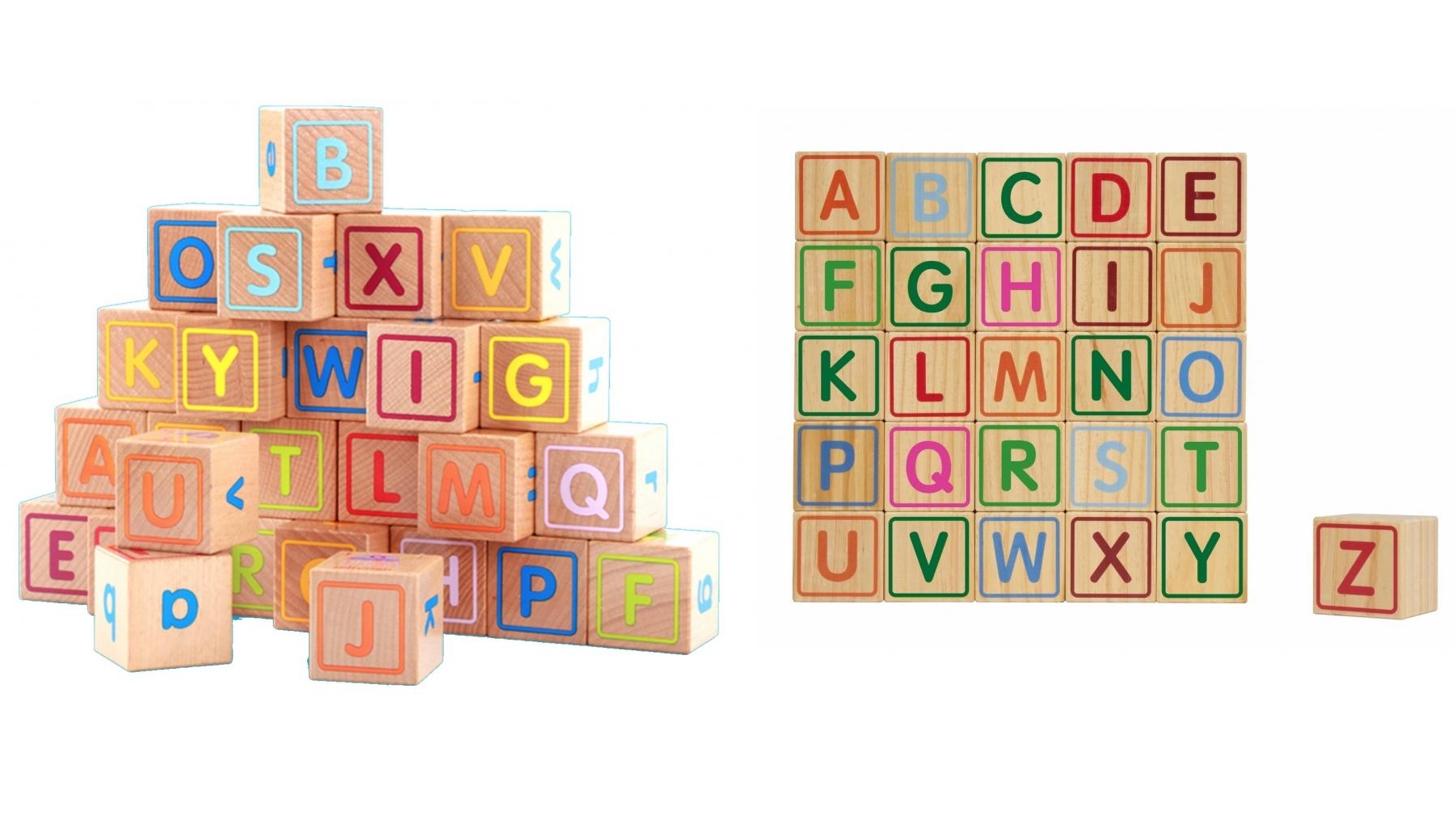 Jenjo Wooden ABC Blocks | Harvey Norman