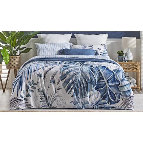 L'Avenue Tropea Blue Quilt Cover Set