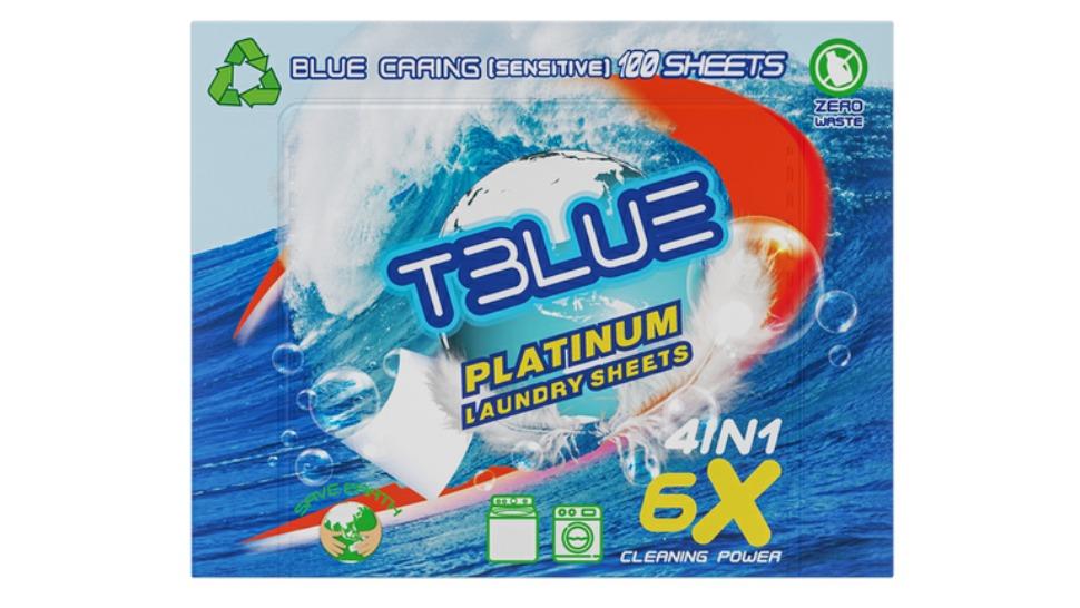 TBLUE 100 Load Laundry Detergent Sheet - Blue Caring