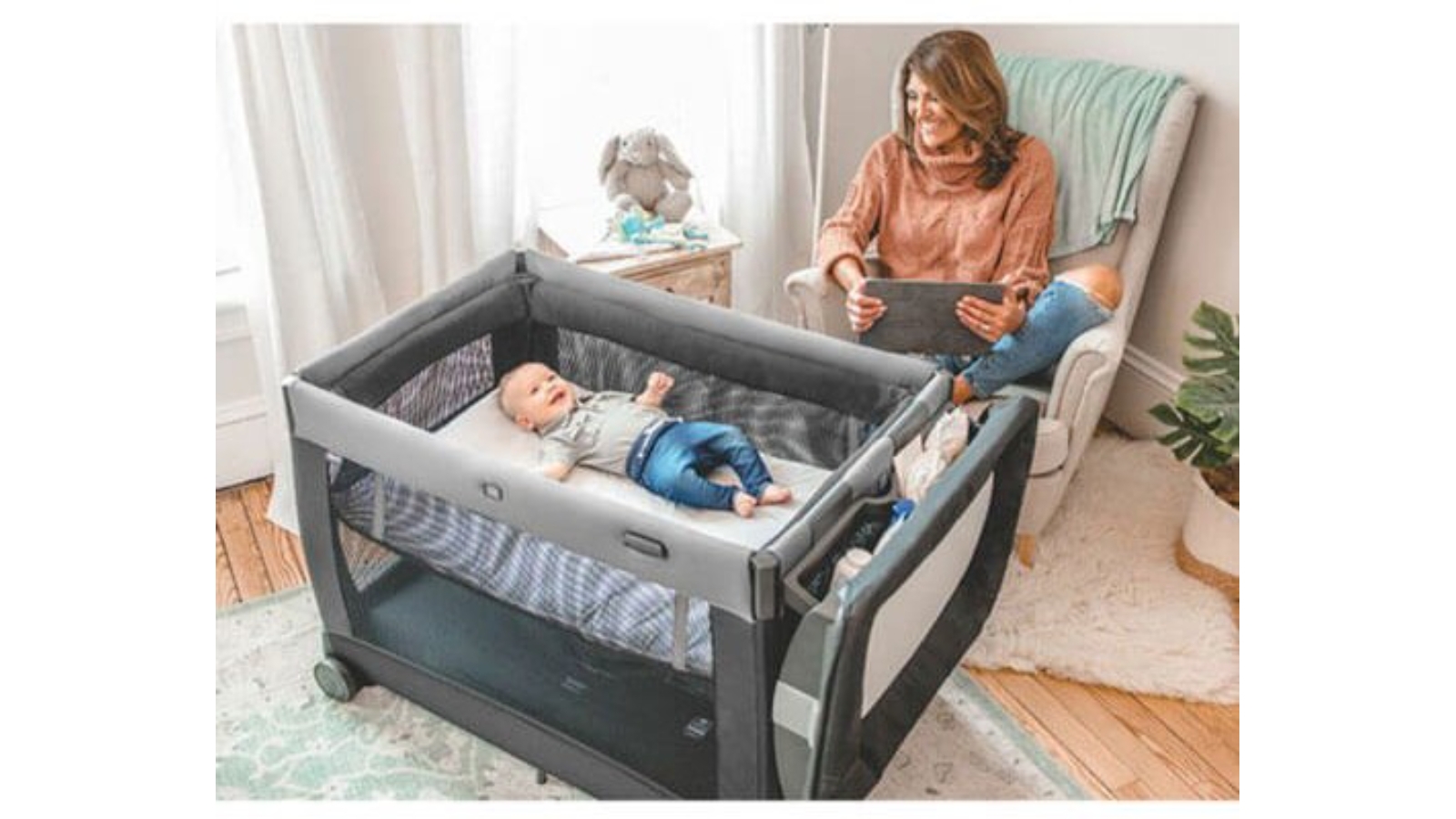 Chicco Juveni Crib Lullaby Porta Cot Camden Harvey Norman