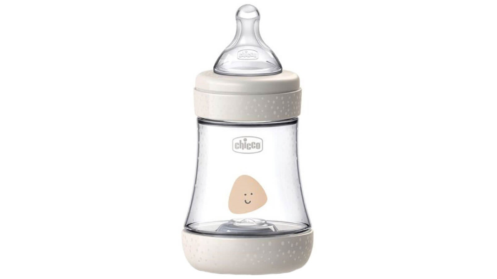 Chicco 150ml Perfect5 Silicone Bottle with Slow Flow - Natural