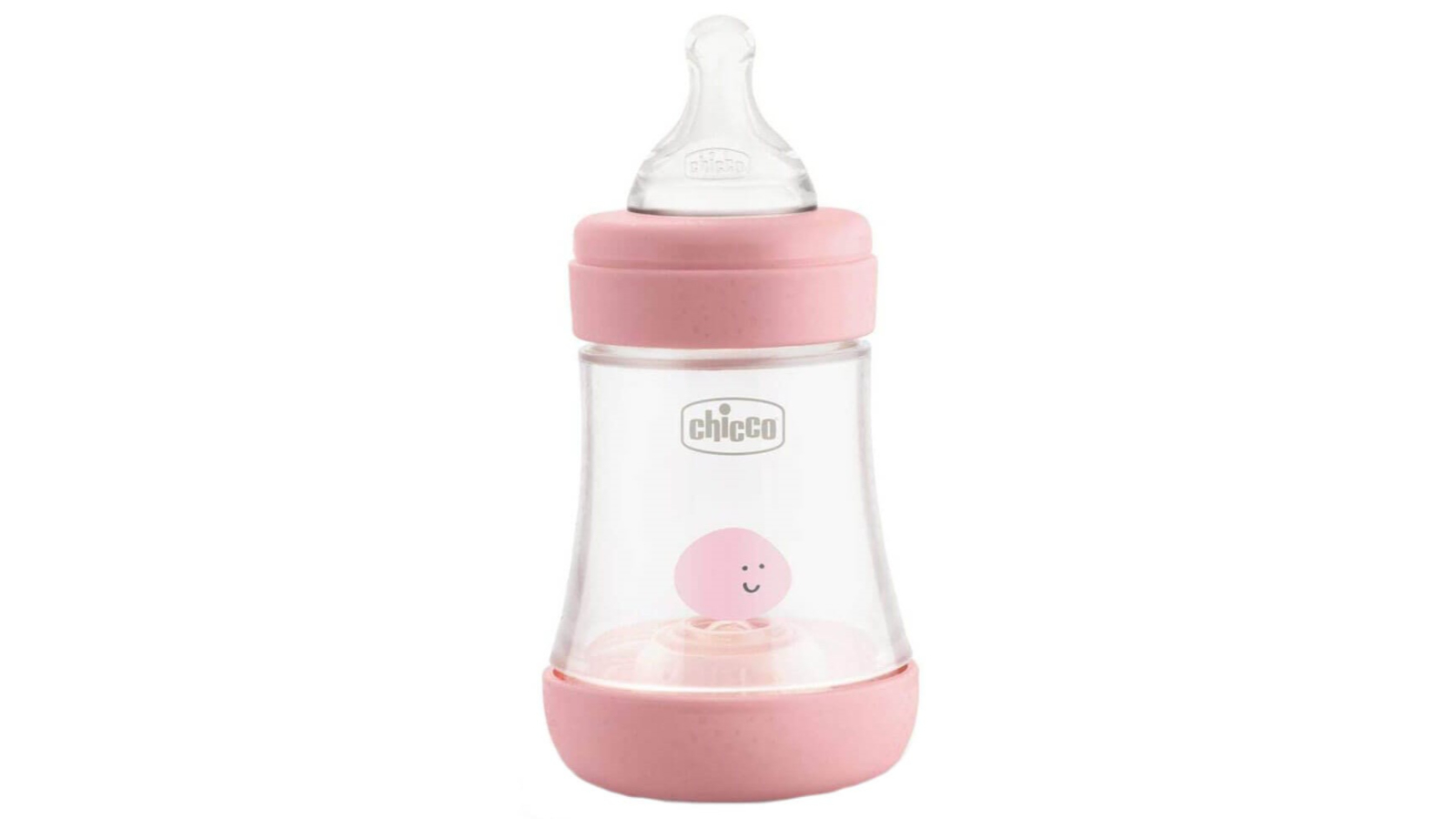 Chicco 150ml Perfect5 Silicone Bottle with Slow Flow - Pink