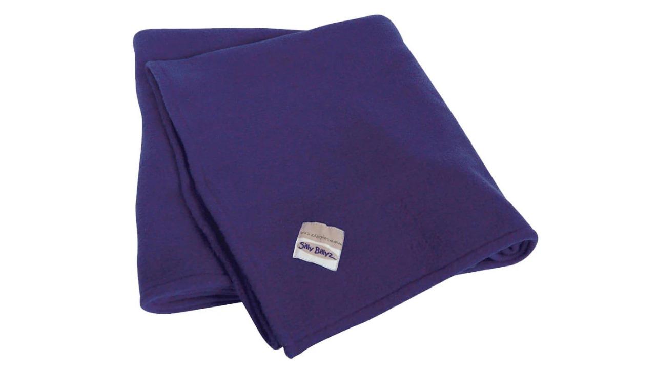 Silly Billyz Fleece Cot Blanket - Purple