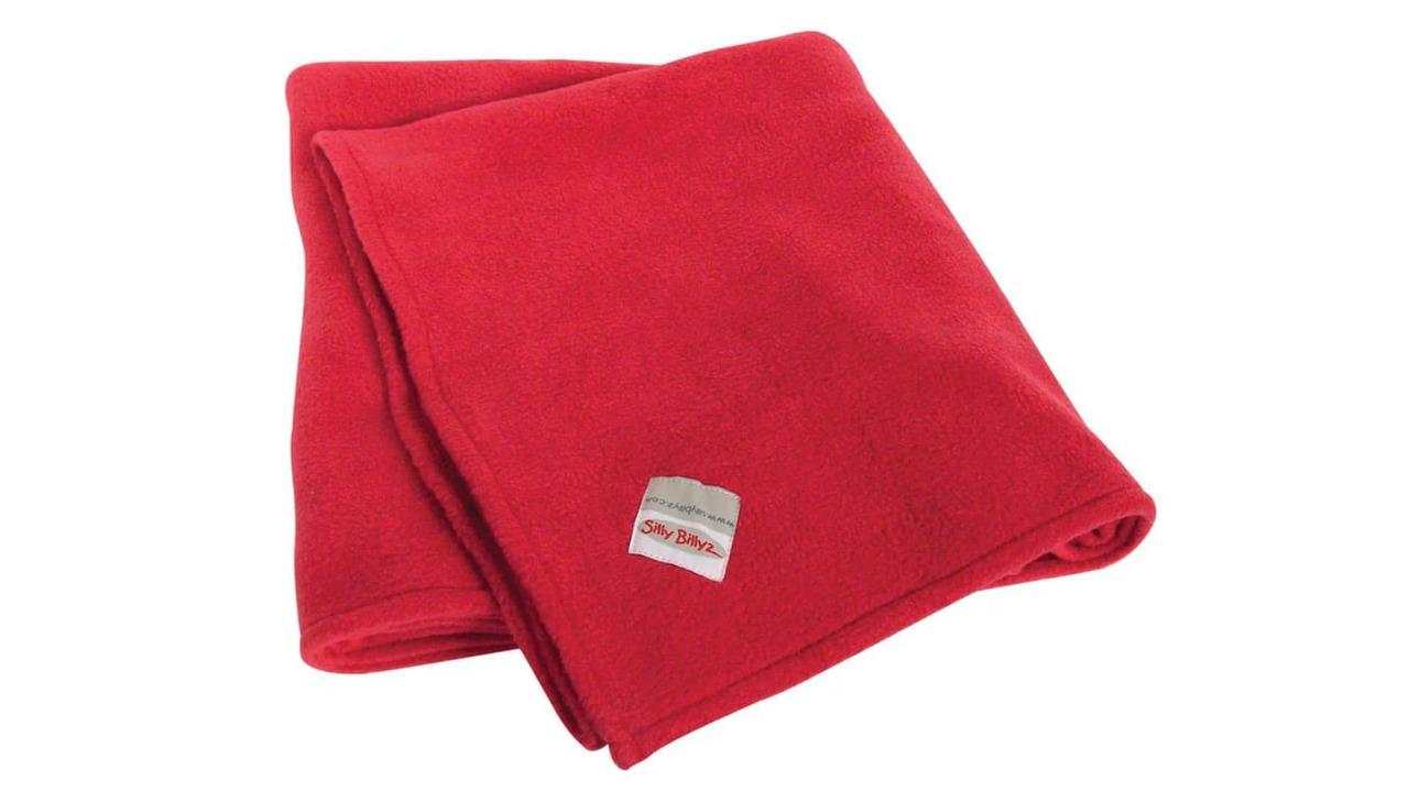 Silly Billyz Fleece Cot Blanket - Red