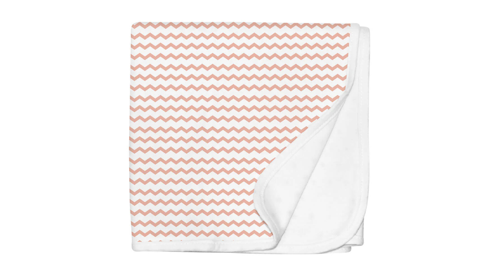 Silly Billyz Jersey Swaddle Blanket - Peach Chevron