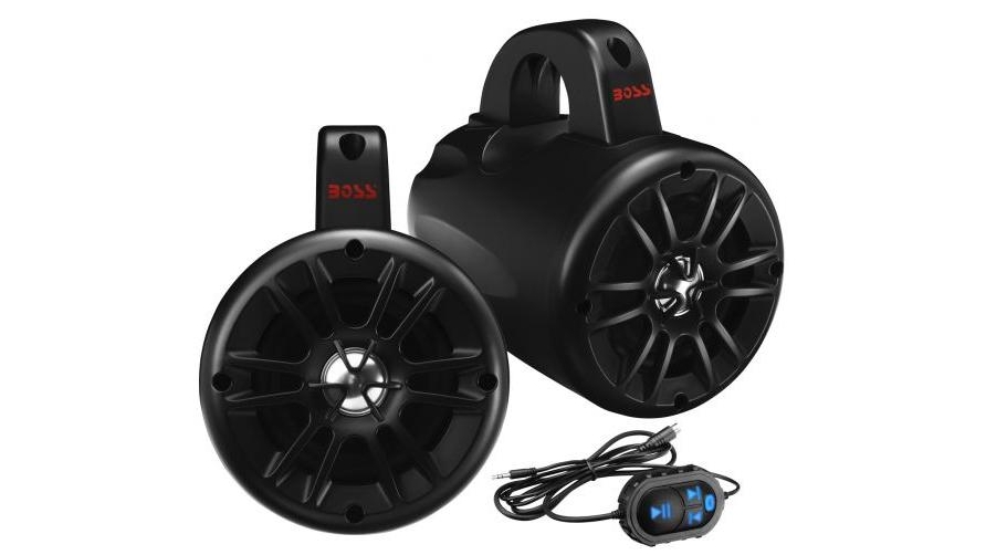 Boss Audio BM40AMPBT 4" Bluetooth 2-Way Amplified Waketower Speakers