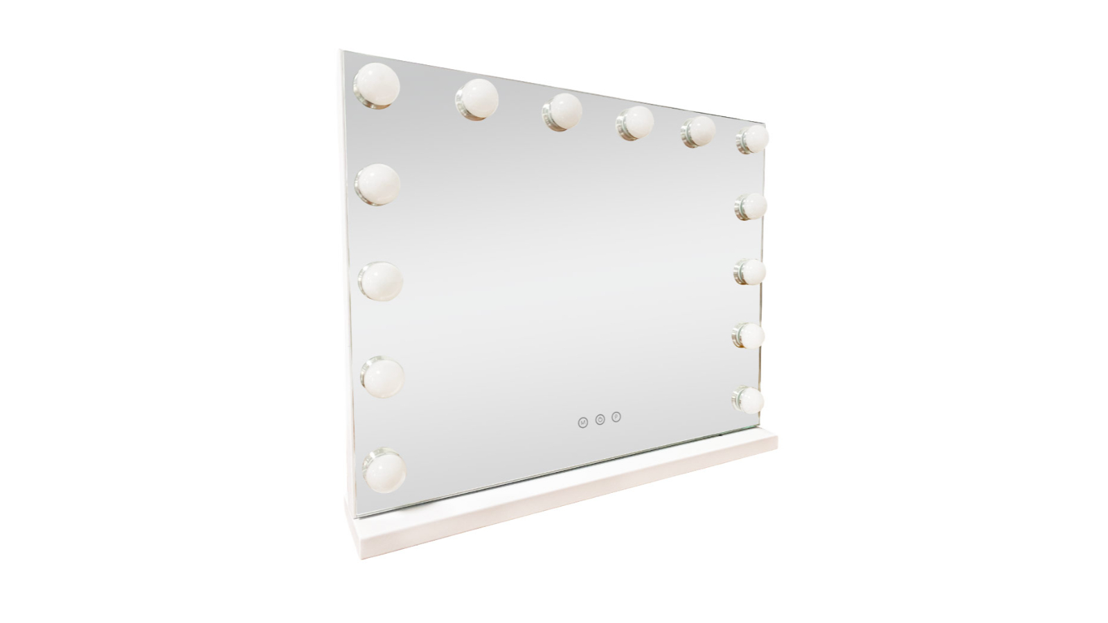 Lenoxx USB-A and USB-C LED Beauty Mirror with 14 Bulb Colour Setting - White