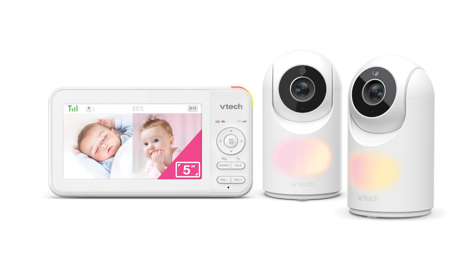 Vtech BM5650N 5inch 2-Camera Pan and Tilt Baby Monitor
