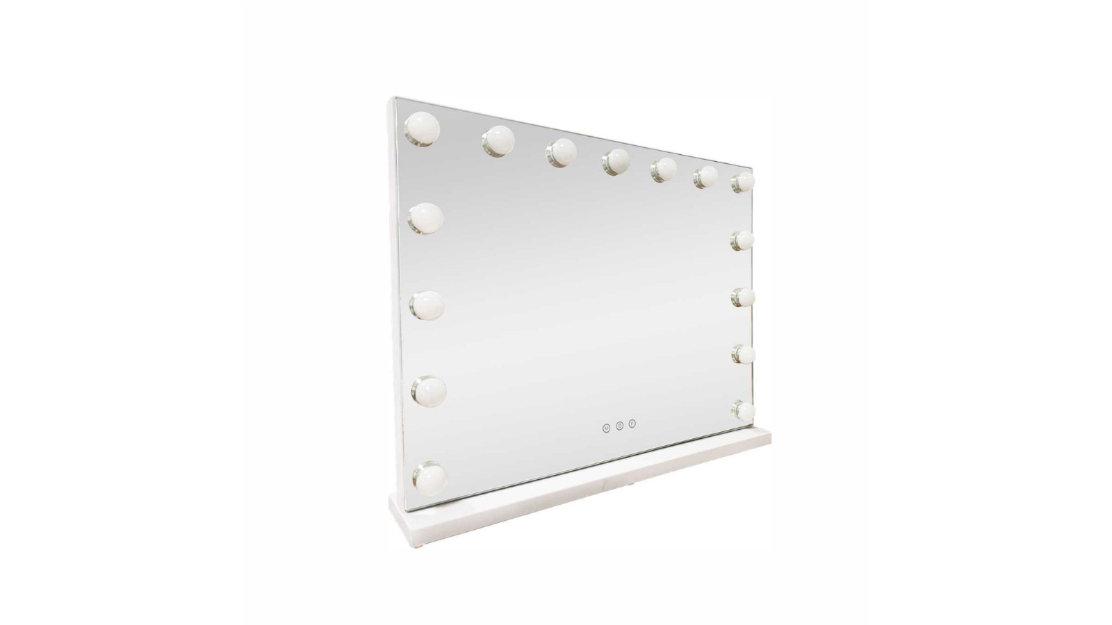 Lenoxx USB-A and USB-C LED Beauty Mirror with 15 Bulb Colour Setting - White