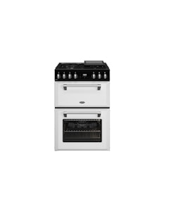 Belling 600mm Mini Richmond Dual Fuel Range Cooker with Two Oven Cavities - White