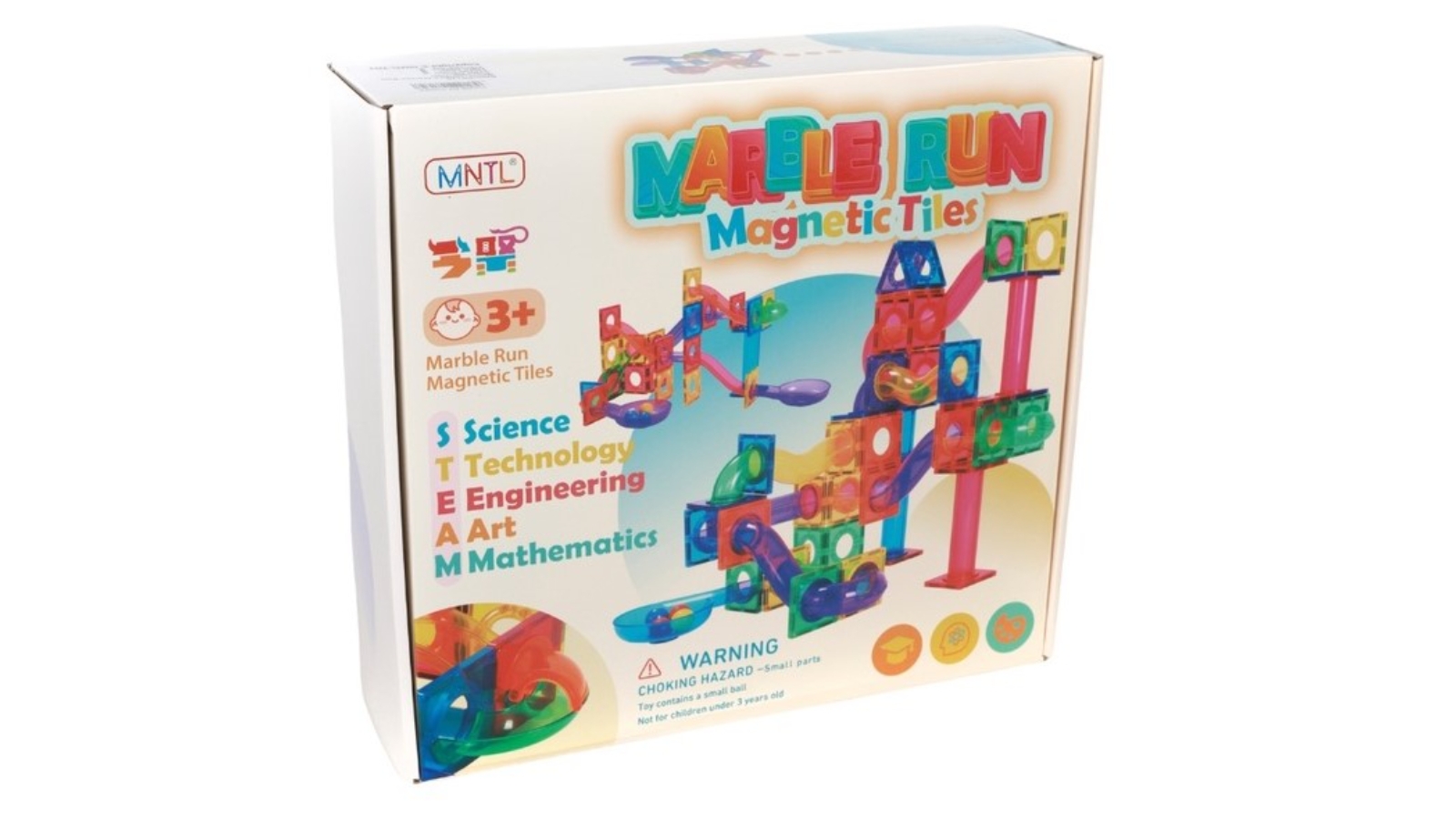 Jenjo Games 100 Piece Marble Rainbow Run Set