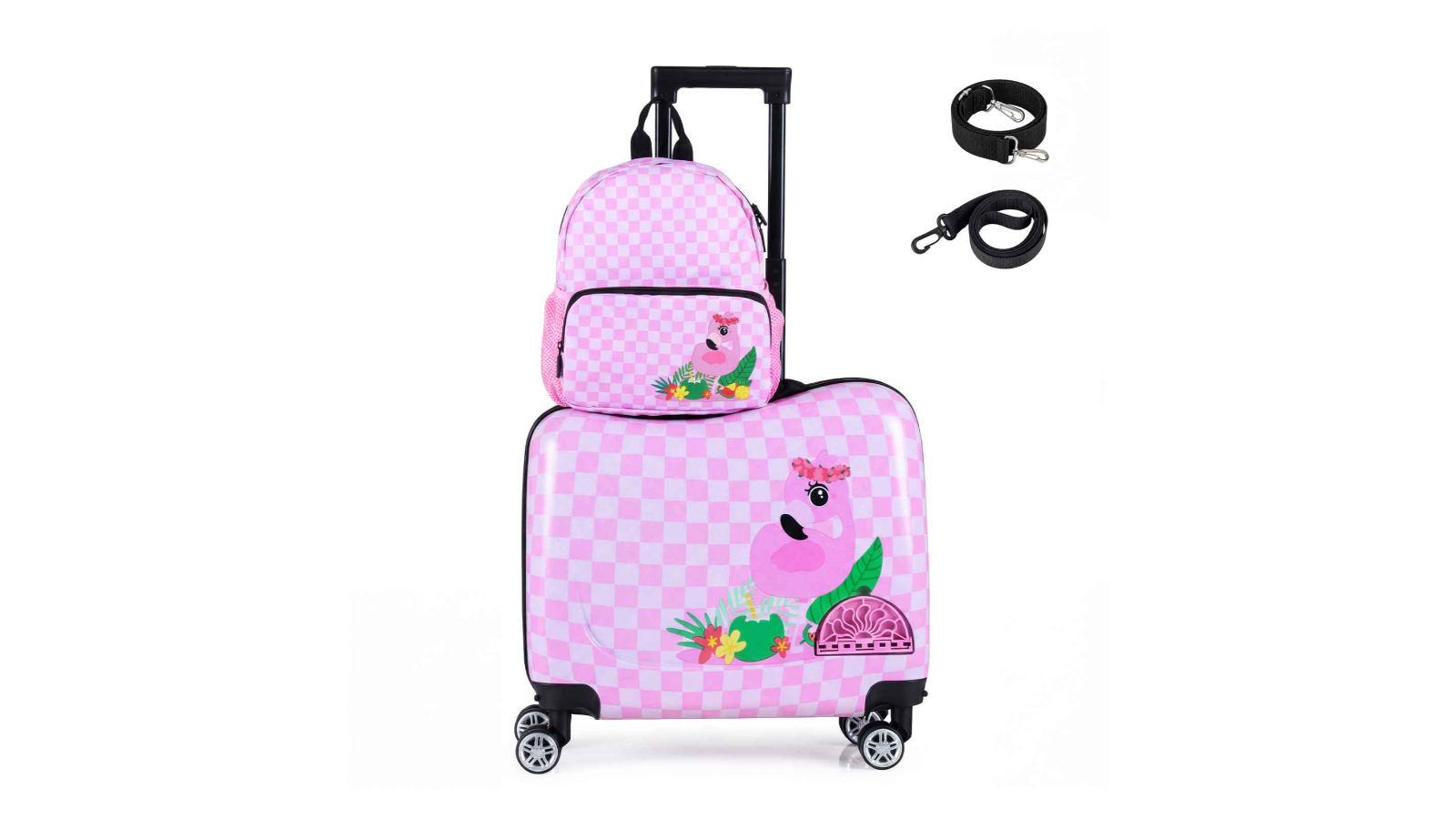 Costway Set of 2 Ride-on Luggage - Cute Pattern
