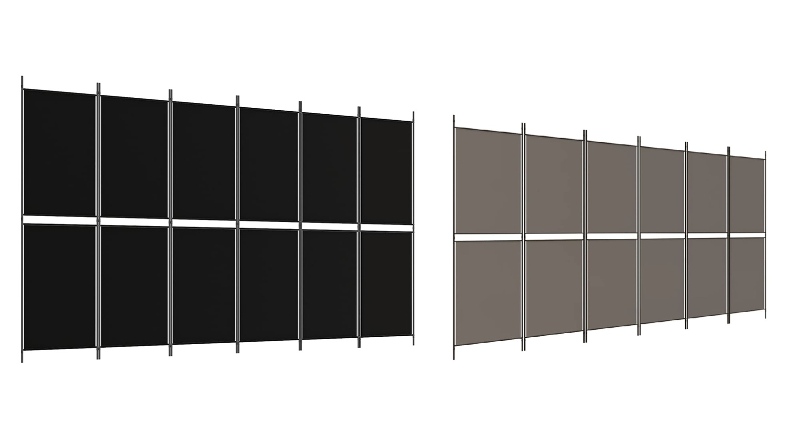 vidaXL 6-Panel Fabric 300 x 180cm Room Divider