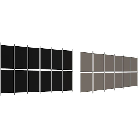 vidaXL 6-Panel Fabric 300 x 180cm Room Divider