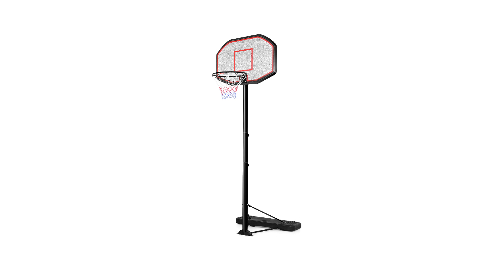 "Costway Adjustable Basketball Hoop Stand with Wheels and Sturdy Base "