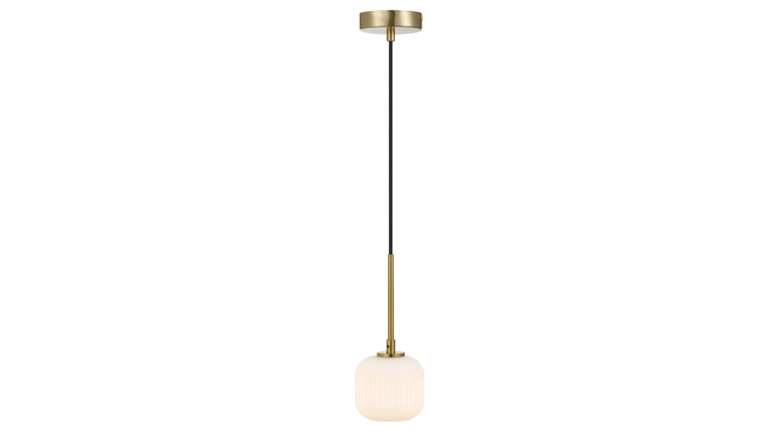Pretty & Practical Toulouse Antique Gold/Opal Pendant Light