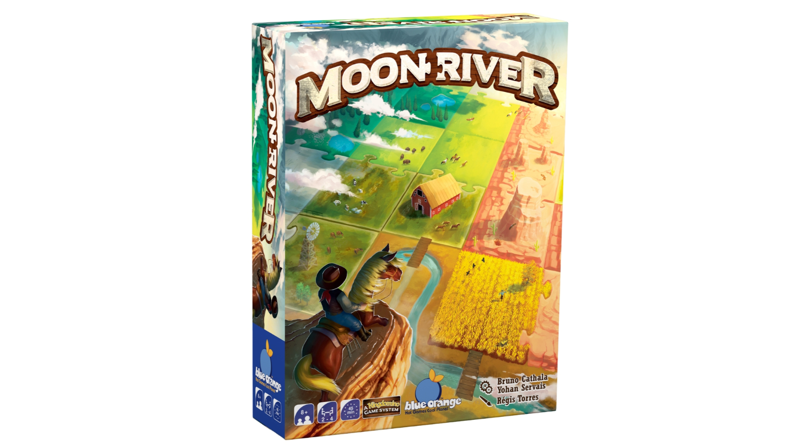 Blue Orange Games Moon River the Next Level of Kingdomino Board Game
