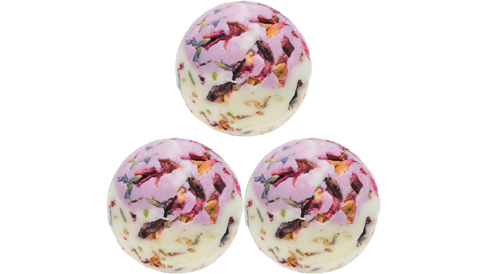 Bomb Cosmetics Pack of 3 Flower Power Scented Body Fragrance Fizzies