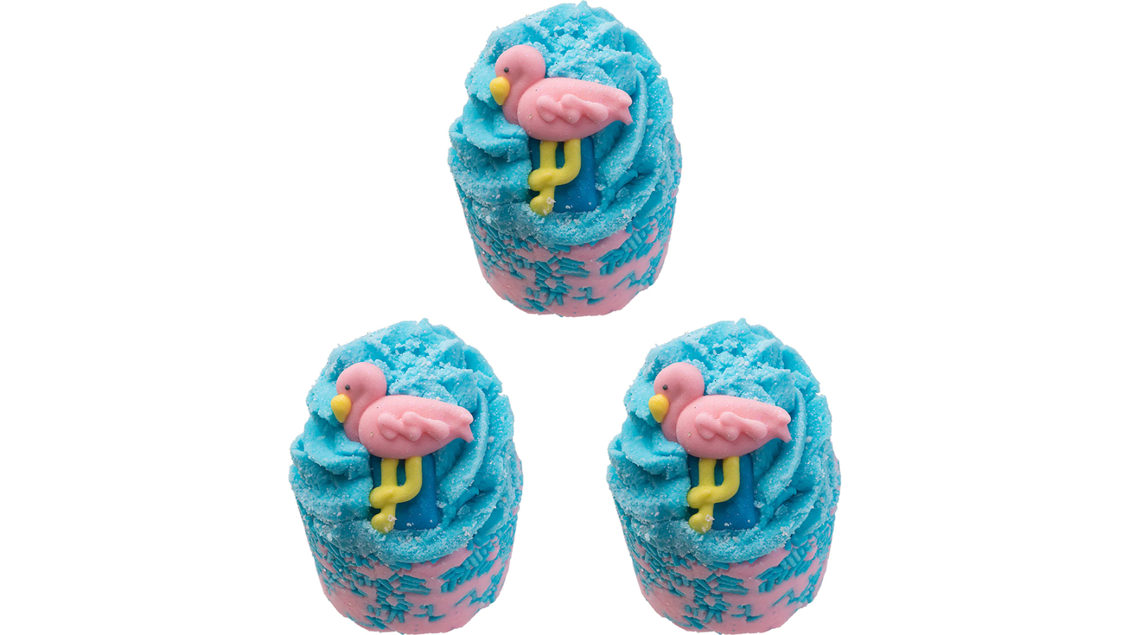 Bomb Cosmetics Flamingoals Mallow Body Skin Fragrance Tub Fizzies - Pack of 3