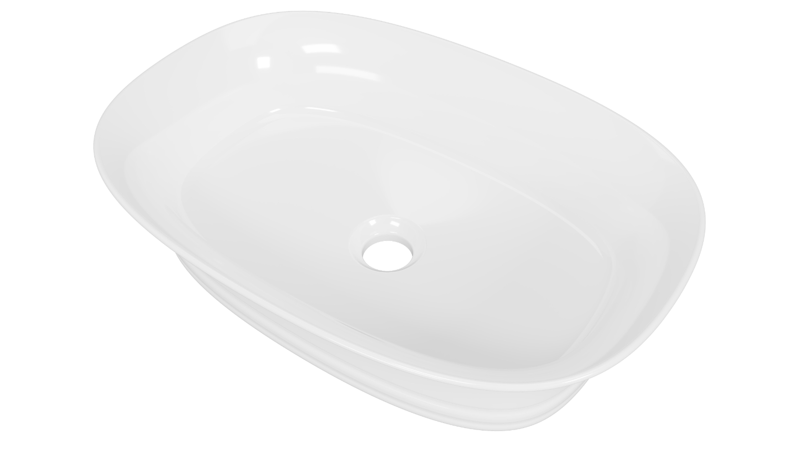Timberline Bonnie 550mm Above Counter Basin - Gloss White