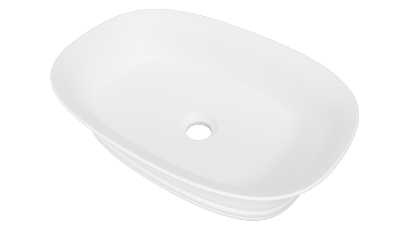 Timberline Bonnie 550mm Above Counter Basin - Matte White