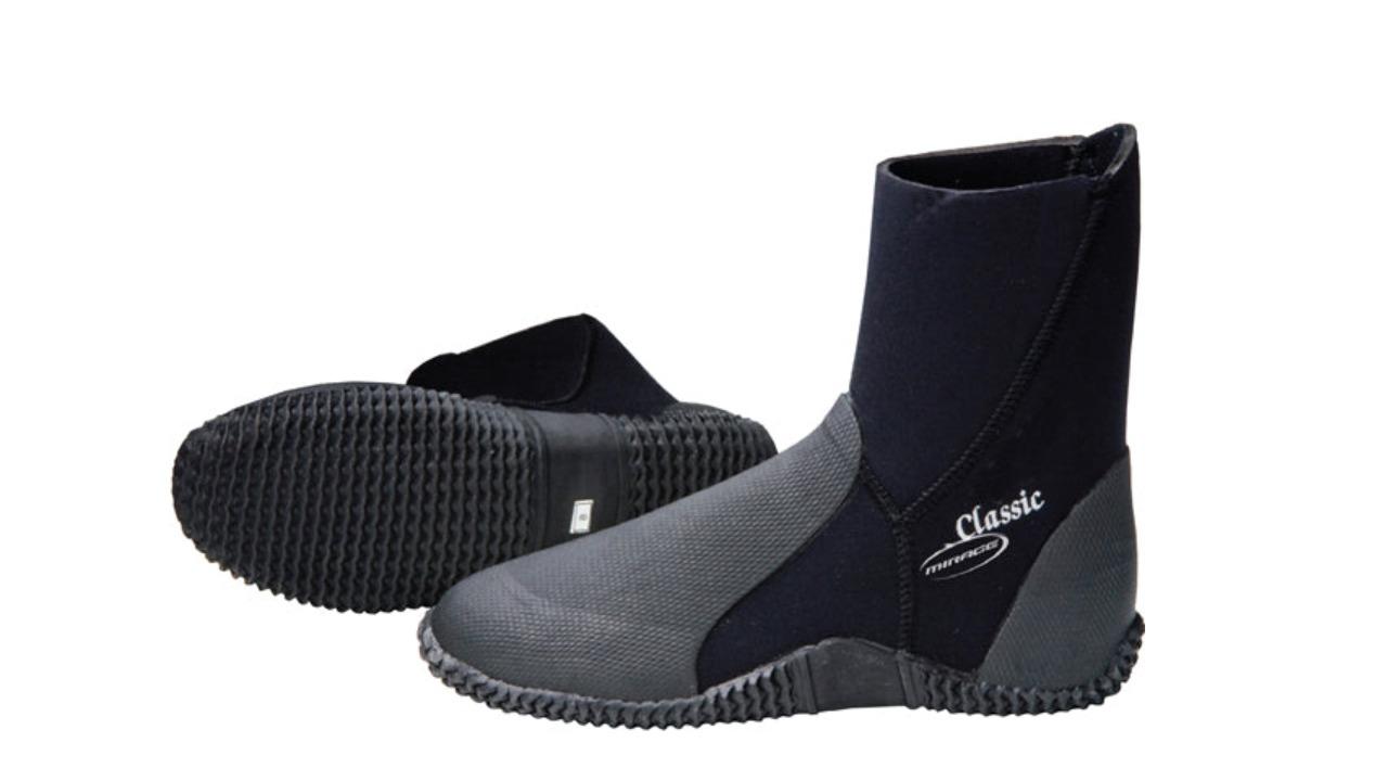 Mirage Neoprene Black Super Stretch Classic Zipless Water Sport Boot - Size 7