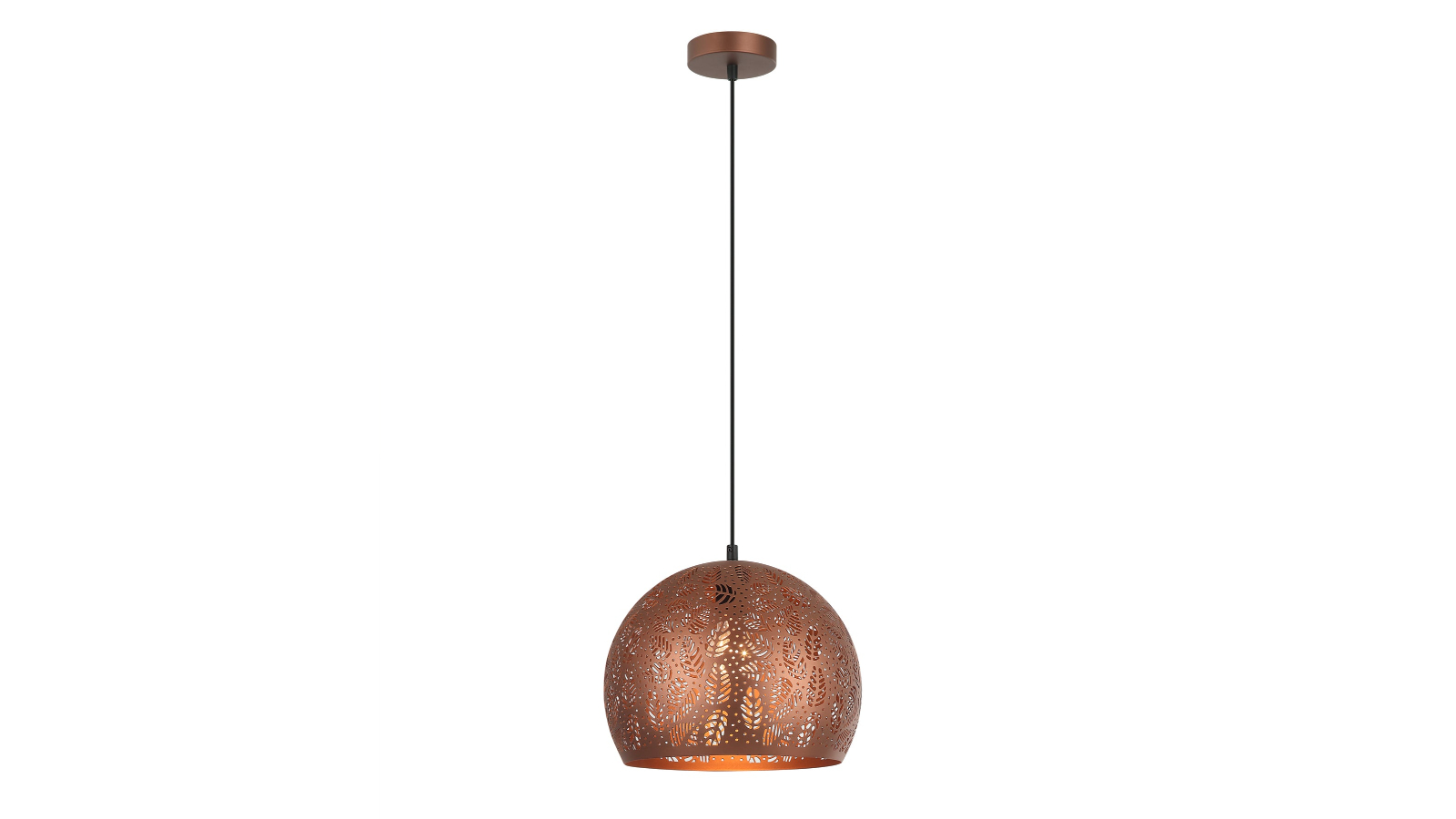 Botanica Bohemian Coffee Embossed Dome Pendant Light