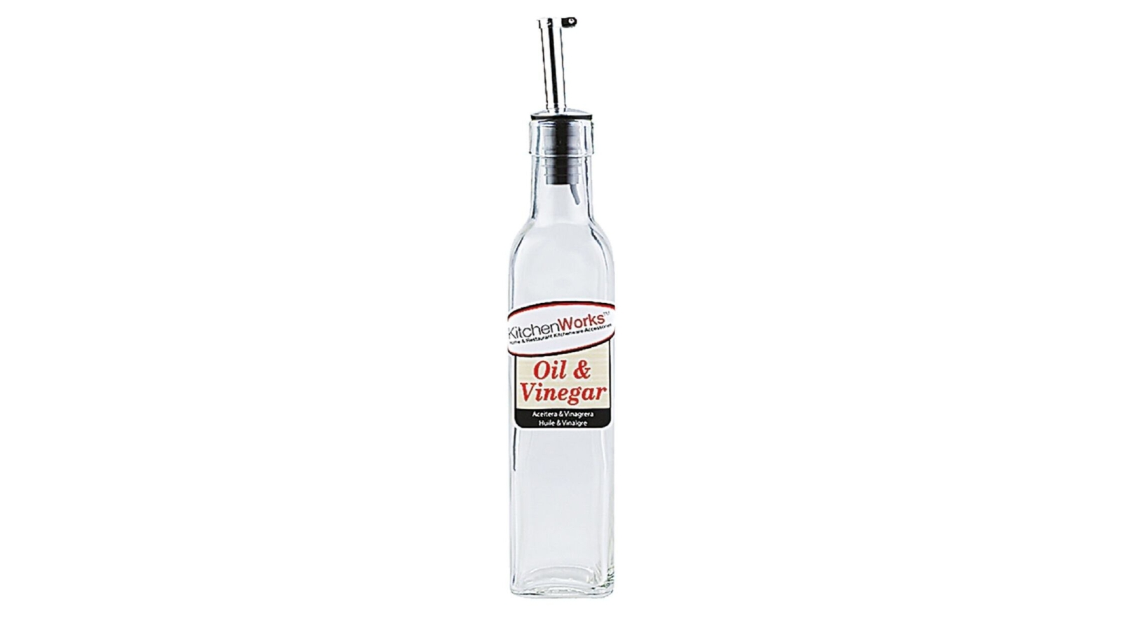 Kitchenworks Oil Or Vinegar Bottle with Pourer and Cap