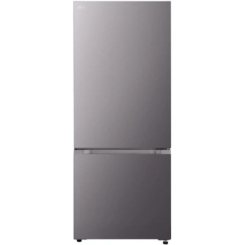 LG 436L ThinQ Smart Bottom Mount Fridge - Black Steel