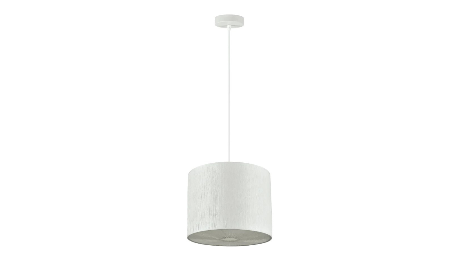 Luminea Small White Bourke Hanging Pendant Light