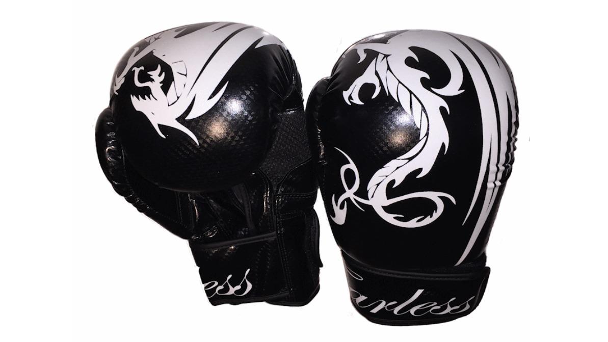 Cyberfit Fearless Carbon Boxing Gloves - Black
