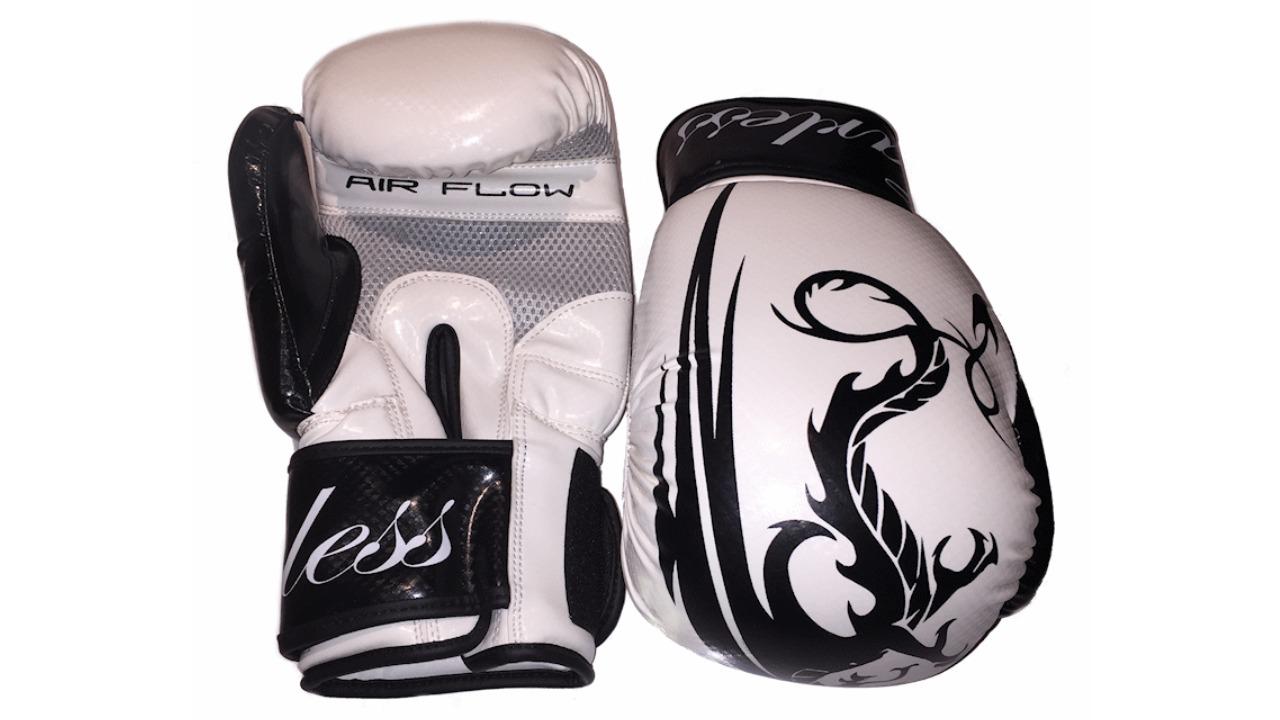 Cyberfit Fearless Carbon Boxing Gloves - White