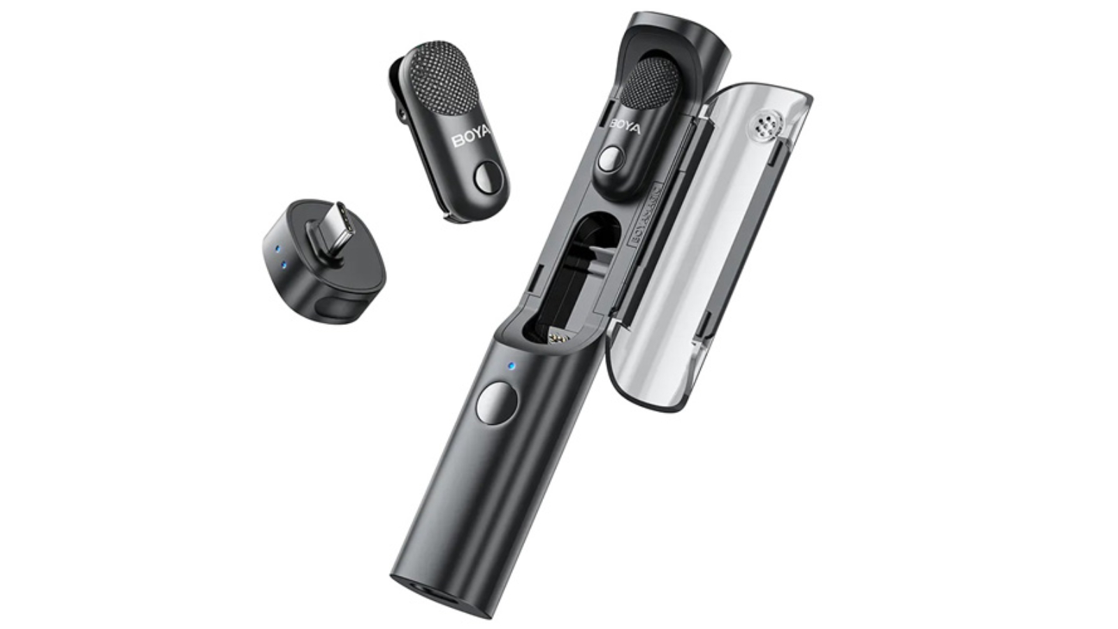 Boya Magic Transformable Al-Powered Mini Wireless Microphone