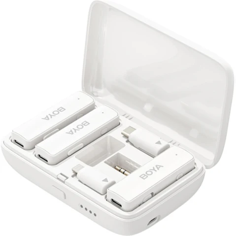 Boya All-in-One Wireless Microphone System - White