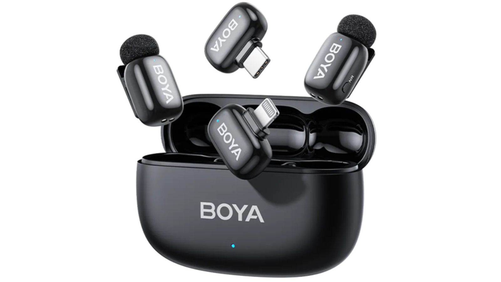 Boya Mini 2 USB-C and Lightning Wireless Microphone - Black