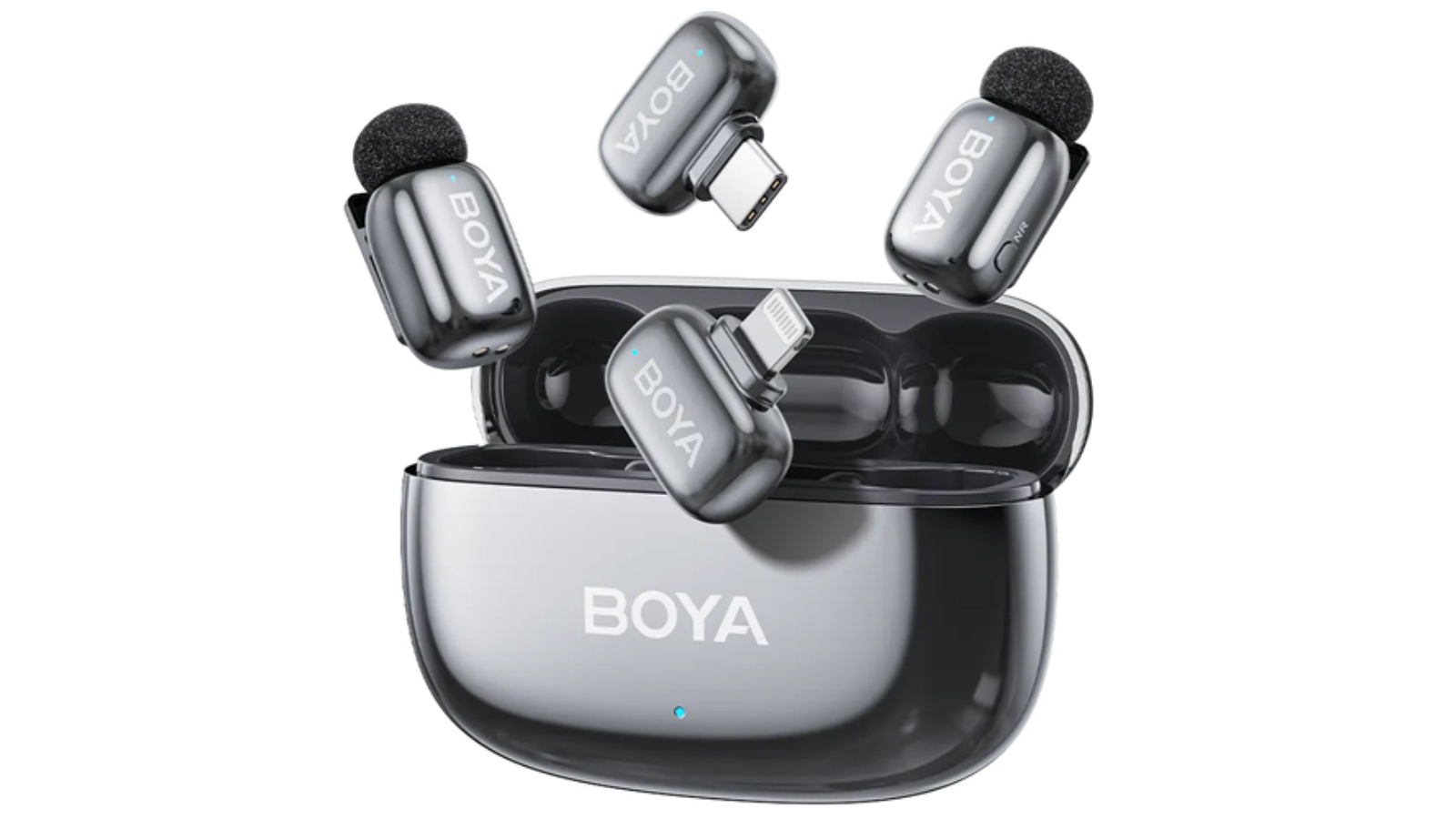 Boya Mini 2 USB-C and Lightning Wireless Microphone - Space Grey