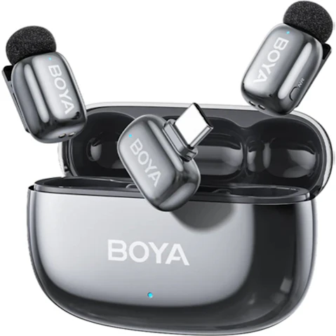 Boya Mini 2 USB-C Wireless Microphone - Space Grey