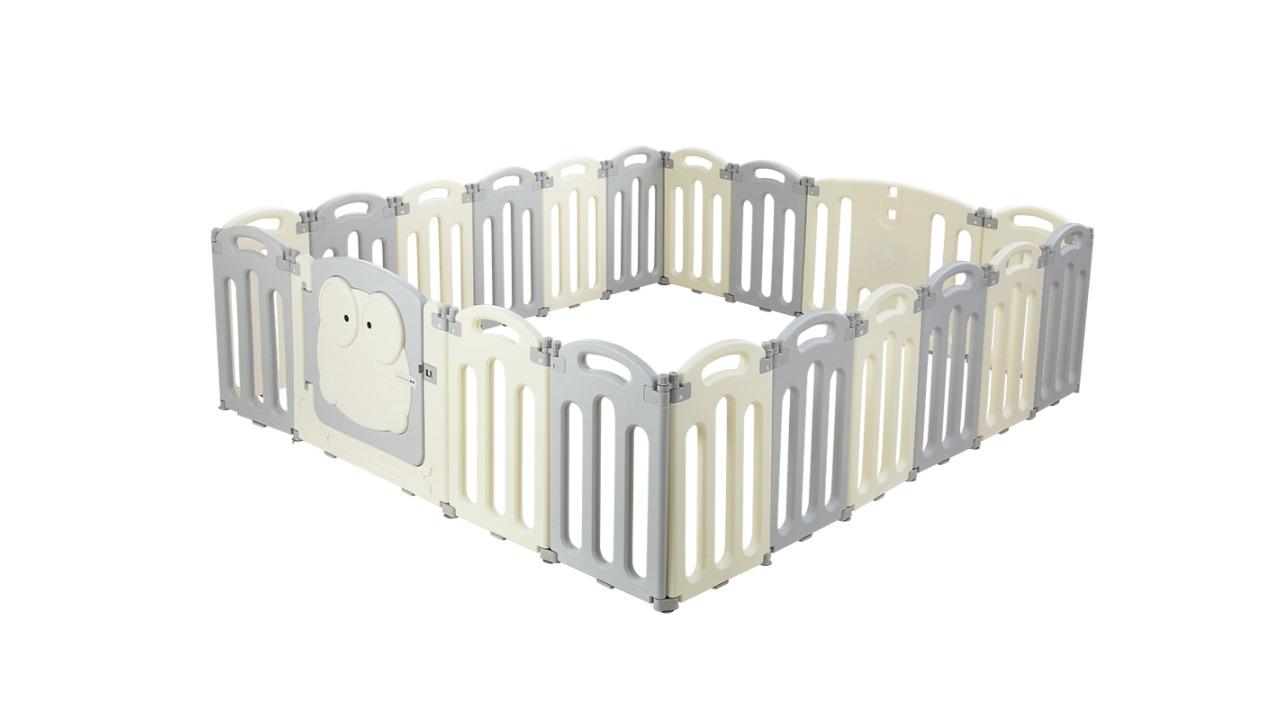 Keezi Foldable 20-Panel Baby Toddler Safety Fence Activity Centre
