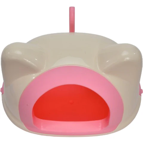 YES4PETS Pink Hooded Cat Litter Box Tray with Scoop - Large