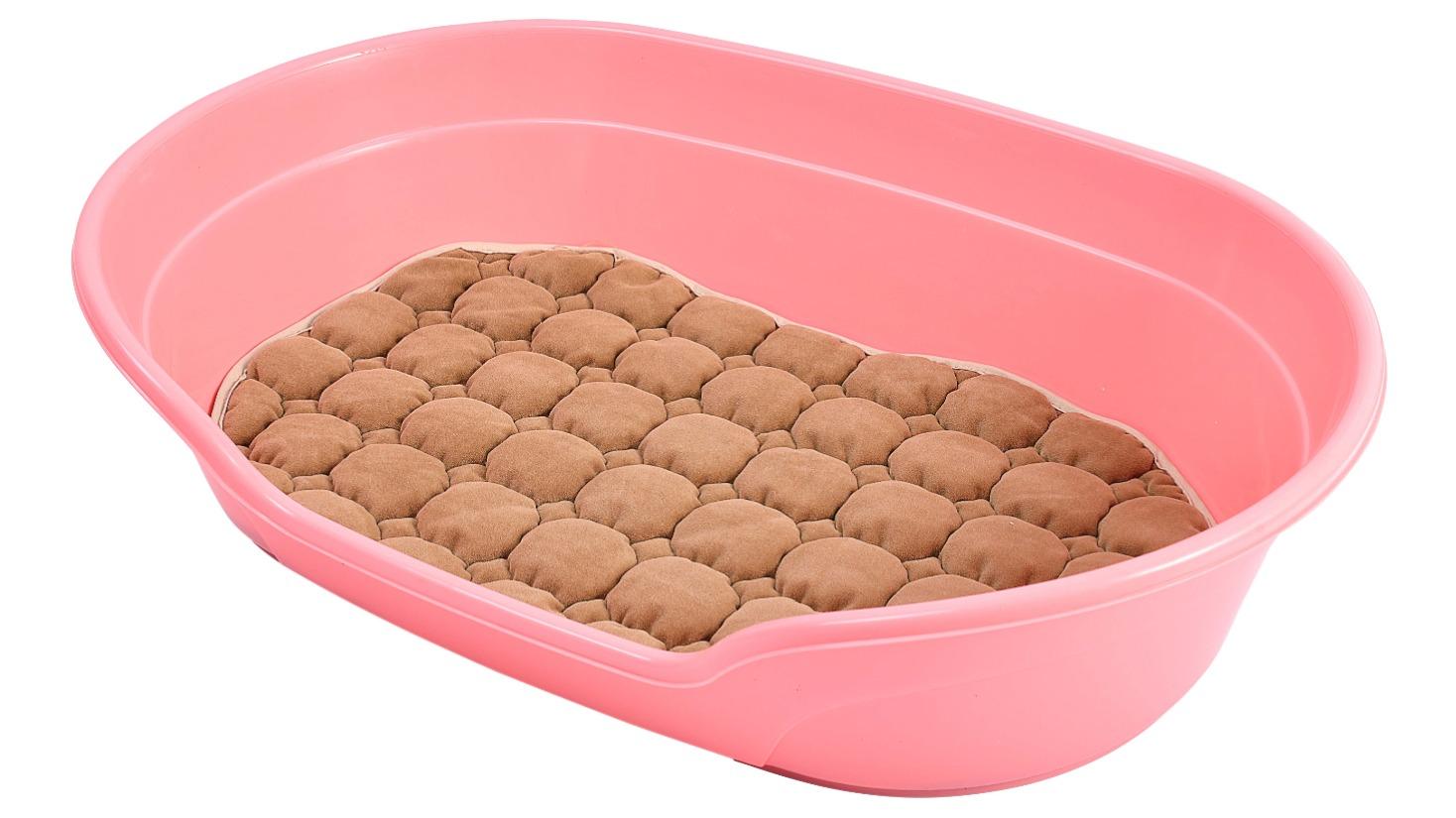 YES4PETS Large Pet Dog Bed Plastic Washable Basket - Pink