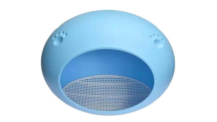YES4PETS Medium Cat Cave Igloo Bed House - Blue