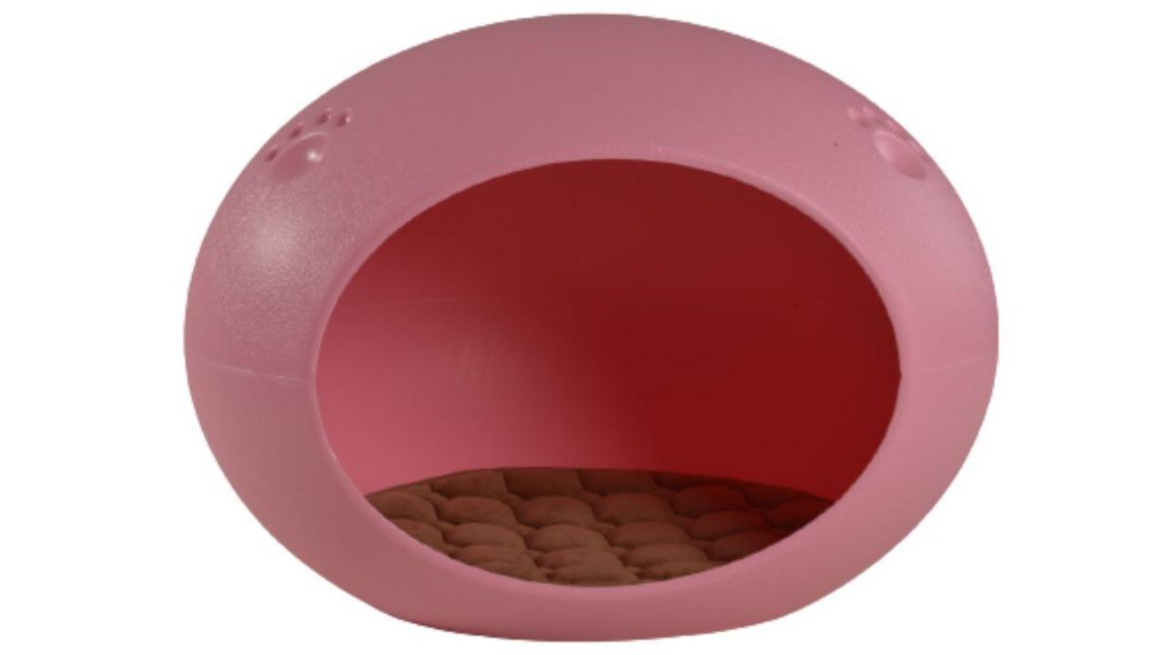 YES4PETS Medium Cat Cave Igloo Bed House - Pink