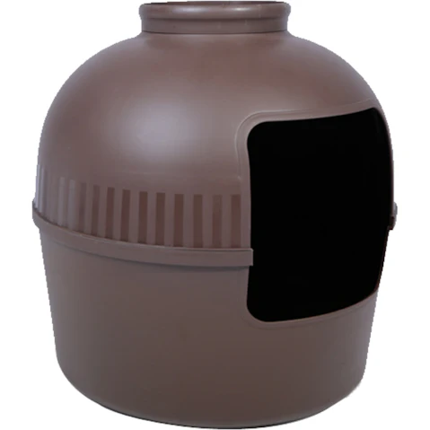 YES4PETS Brown Multifunctional Litter Box Semi-Enclosed Pet House