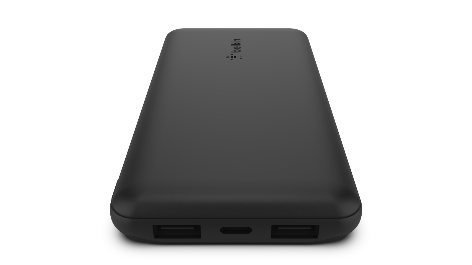 Belkin BoostCharge 3-Port 10K Power Bank (Black) + USB-A To USB-C Cable ...