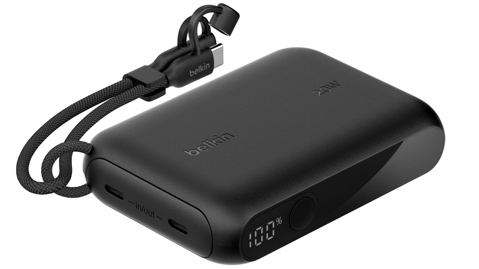 Belkin BoostCharge Power Bank 10K with Display - Black