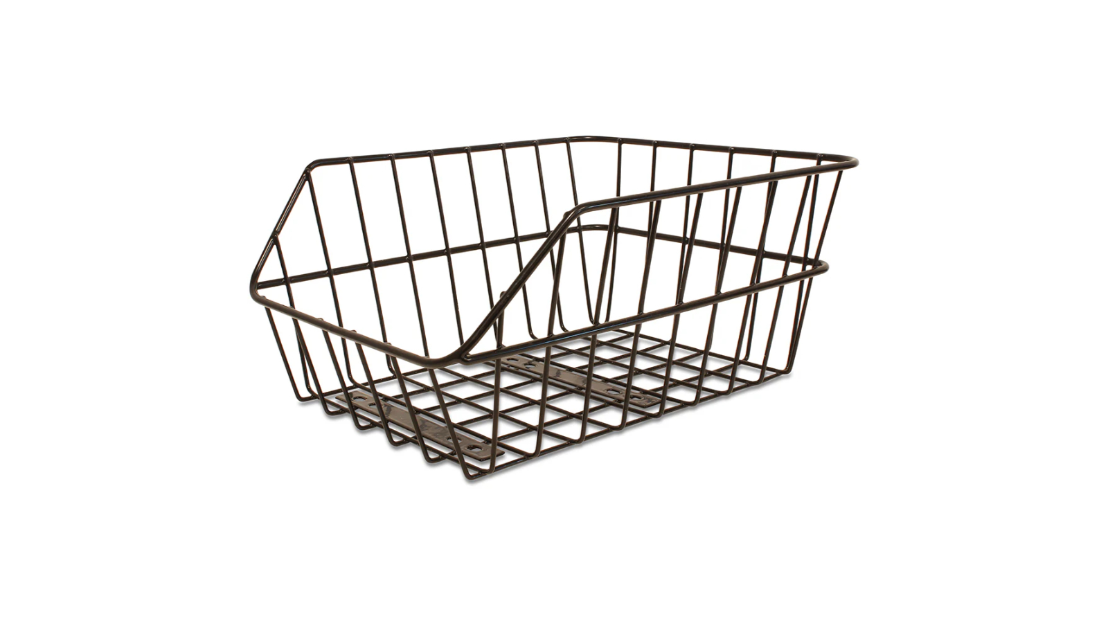 Action Bike and Ski Black PVC Coated Metal Low Profile Wire Bicycle Rear Basket - 38 x 30 x 17cm