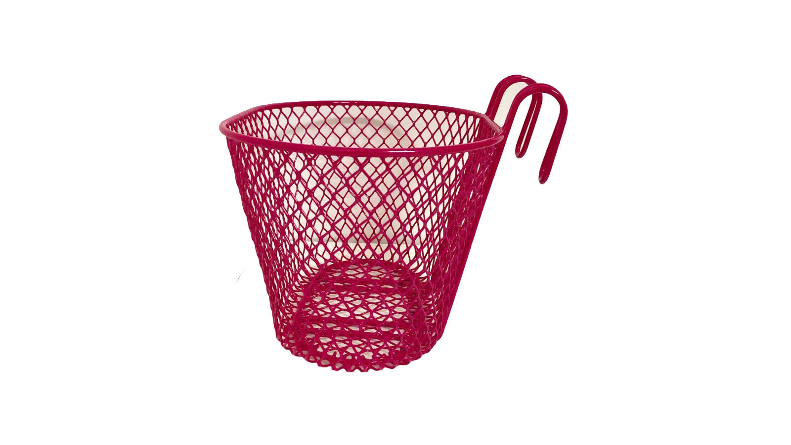 Action Bike and Ski Kids Bike Wire Mesh Hook-On Front Carry Basket - Pink