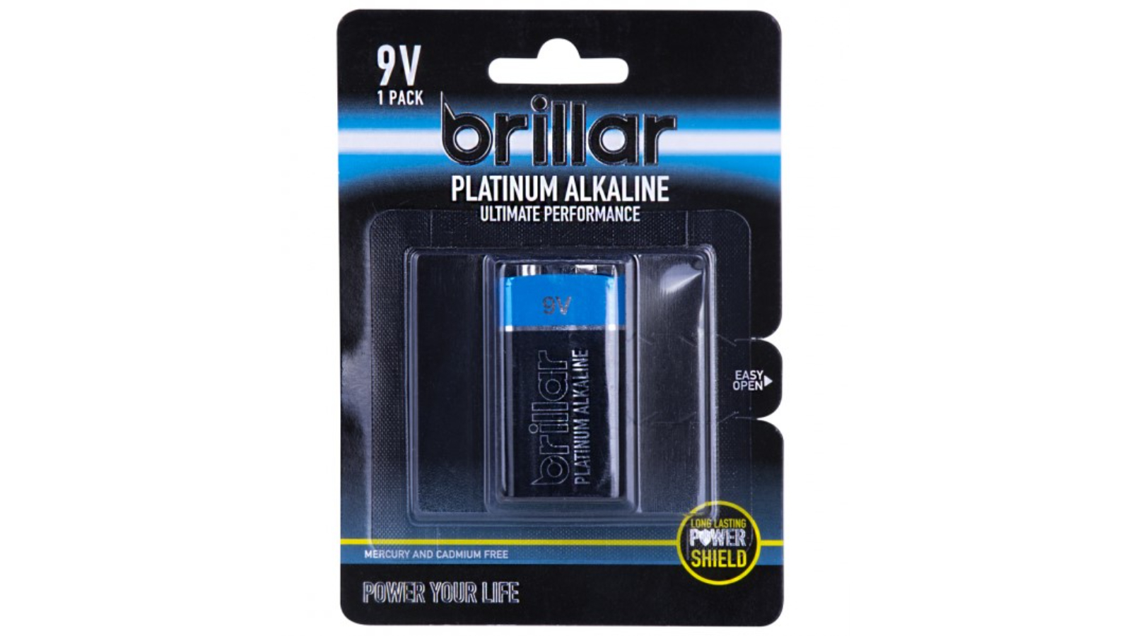 Brillar 9V Platinum Alkaline Battery